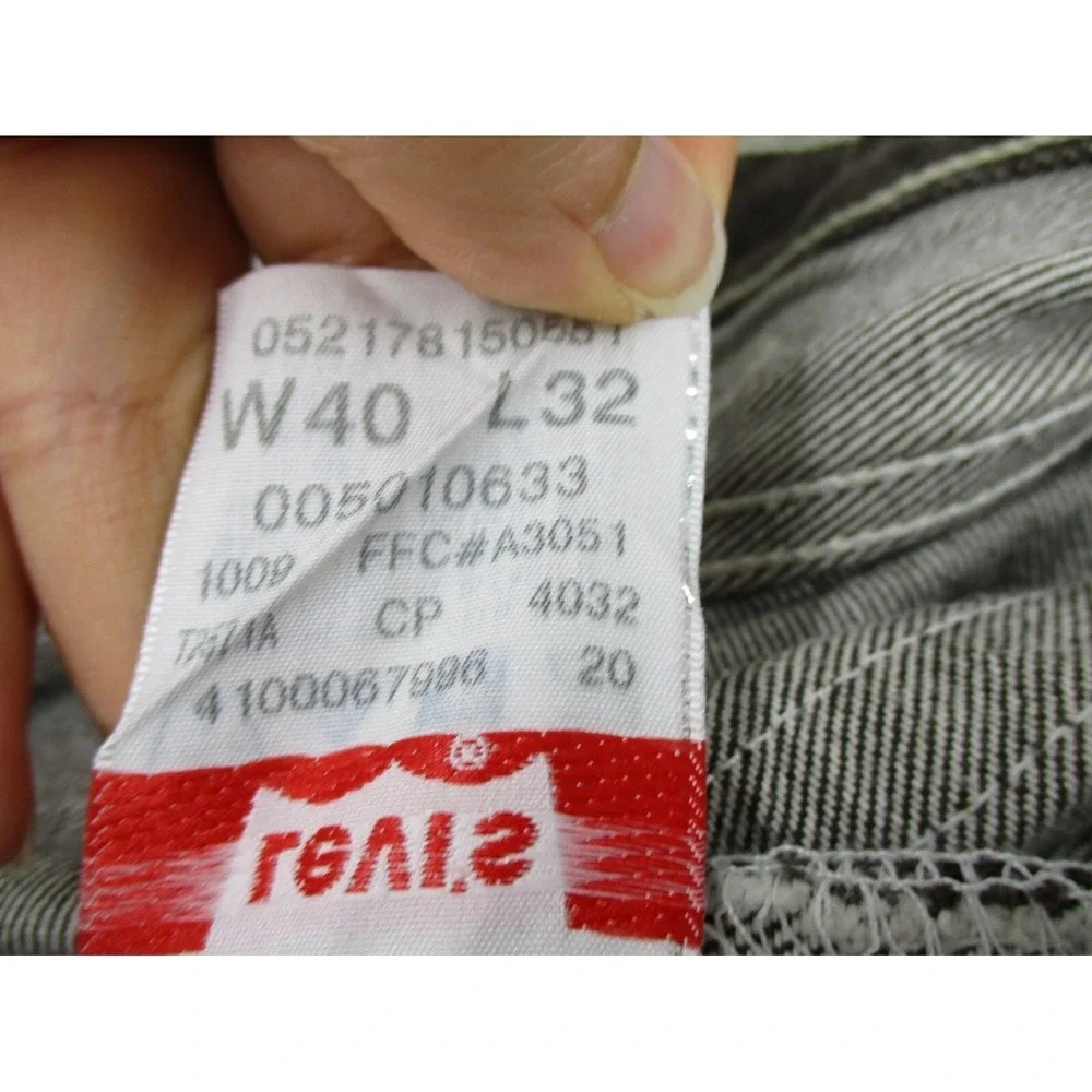 Levis 501 Jeans Mens Size 40 Button Fly Straight Leg Y2K Brown Cotton Pockets